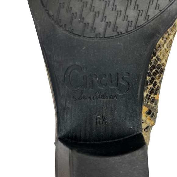 Circus By Sam Edelman Garth Vegan Leather Snake Embossed Booties Size 8.5 - Picture 11 of 12